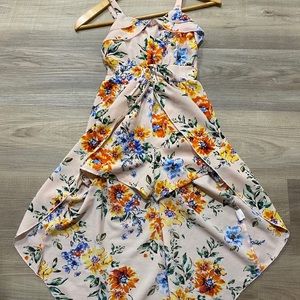 Girls Floral Romper Dress | Size 8